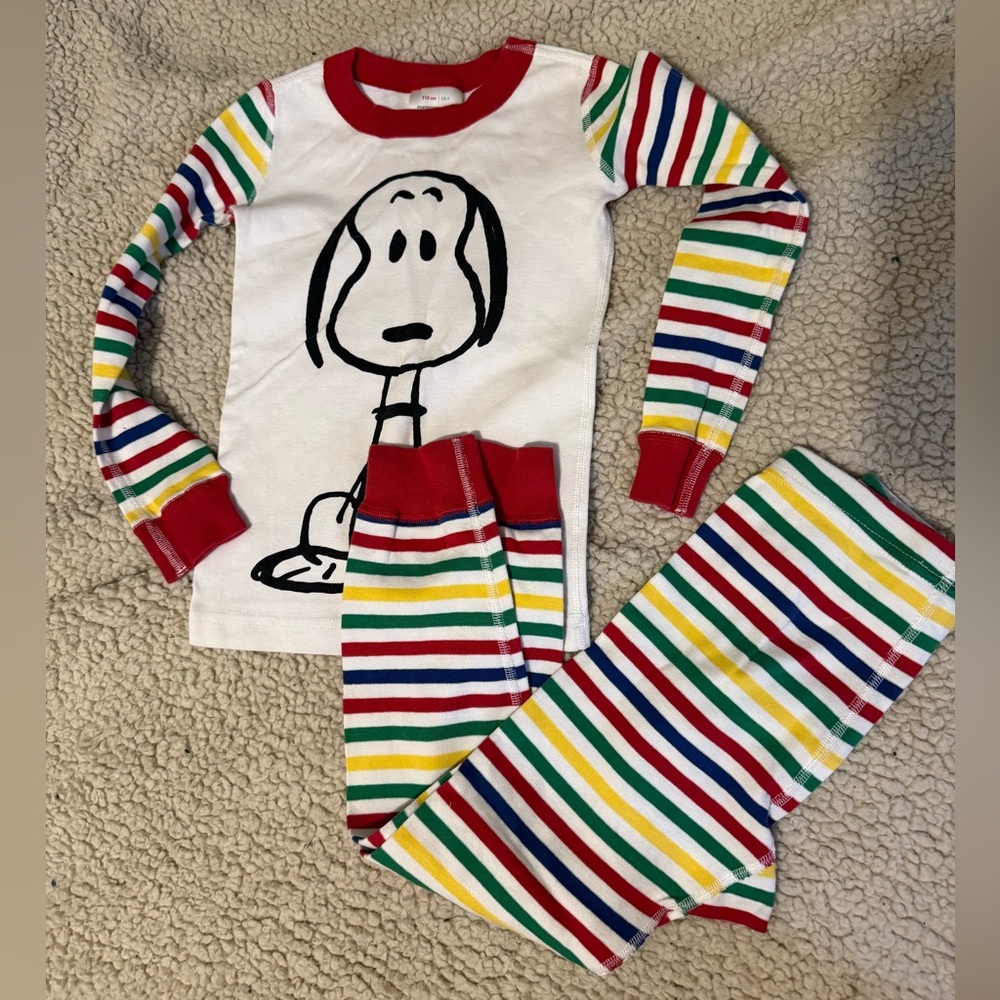 Hanna Andersson snoopy long John pajamas